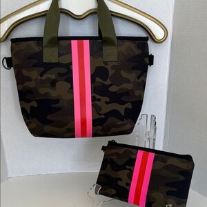 Haute Shore Neoprene Camo Print Small Tote